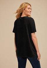 Joy In The Journey Oversized Fit Graphic Tee, BLACK, small