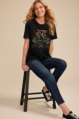 Joy In The Journey Oversized Fit Graphic Tee, BLACK, small