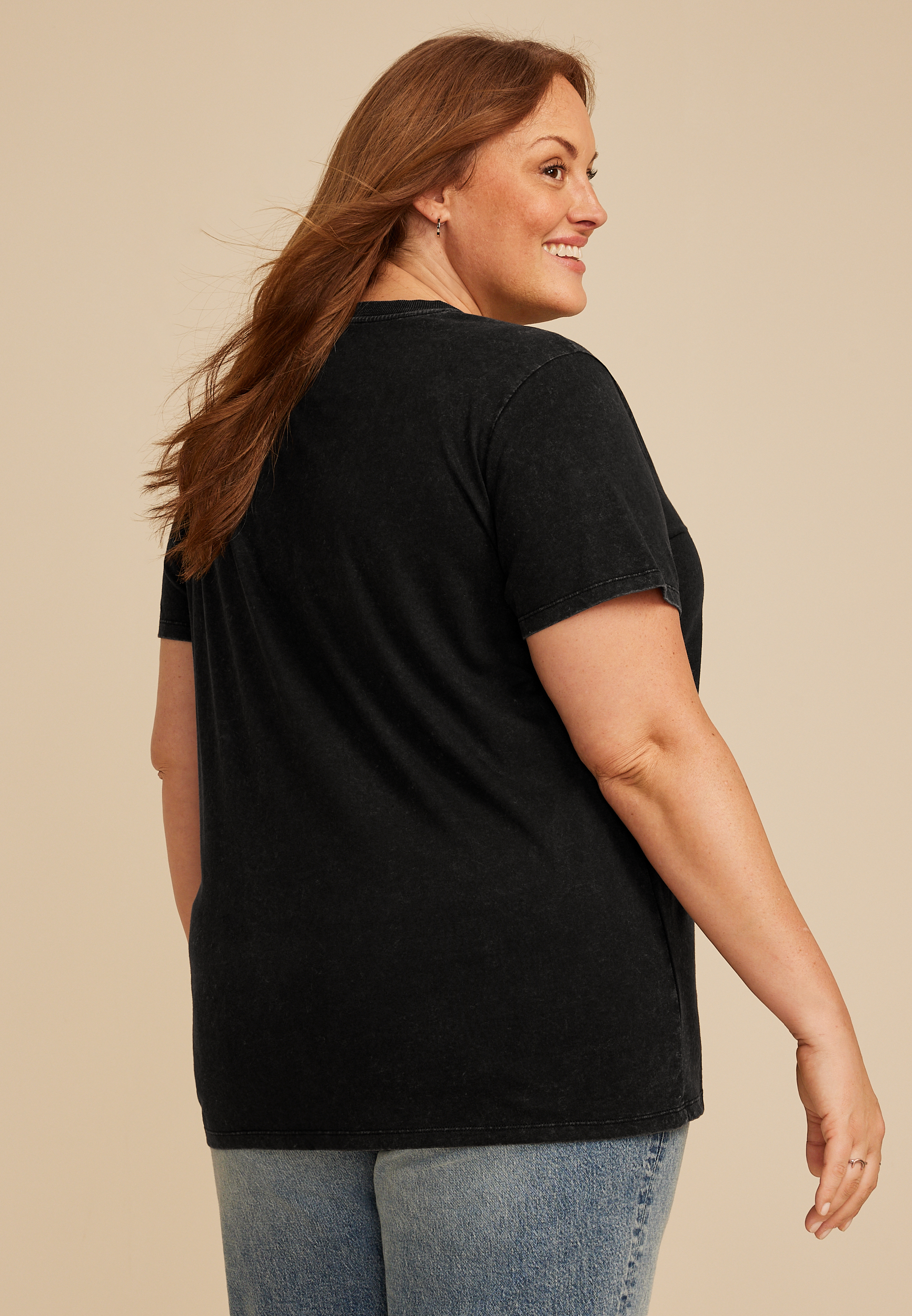 Plus Size Joy In The Journey Oversized Fit Graphic Tee, , large