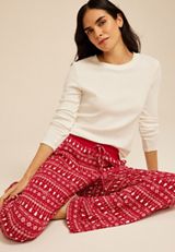 Hallmark Movie Wide Leg Pajama Pants, C7044, small