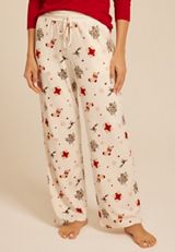 Hacci Festive Wide Leg Pajama Pants, C2445, small