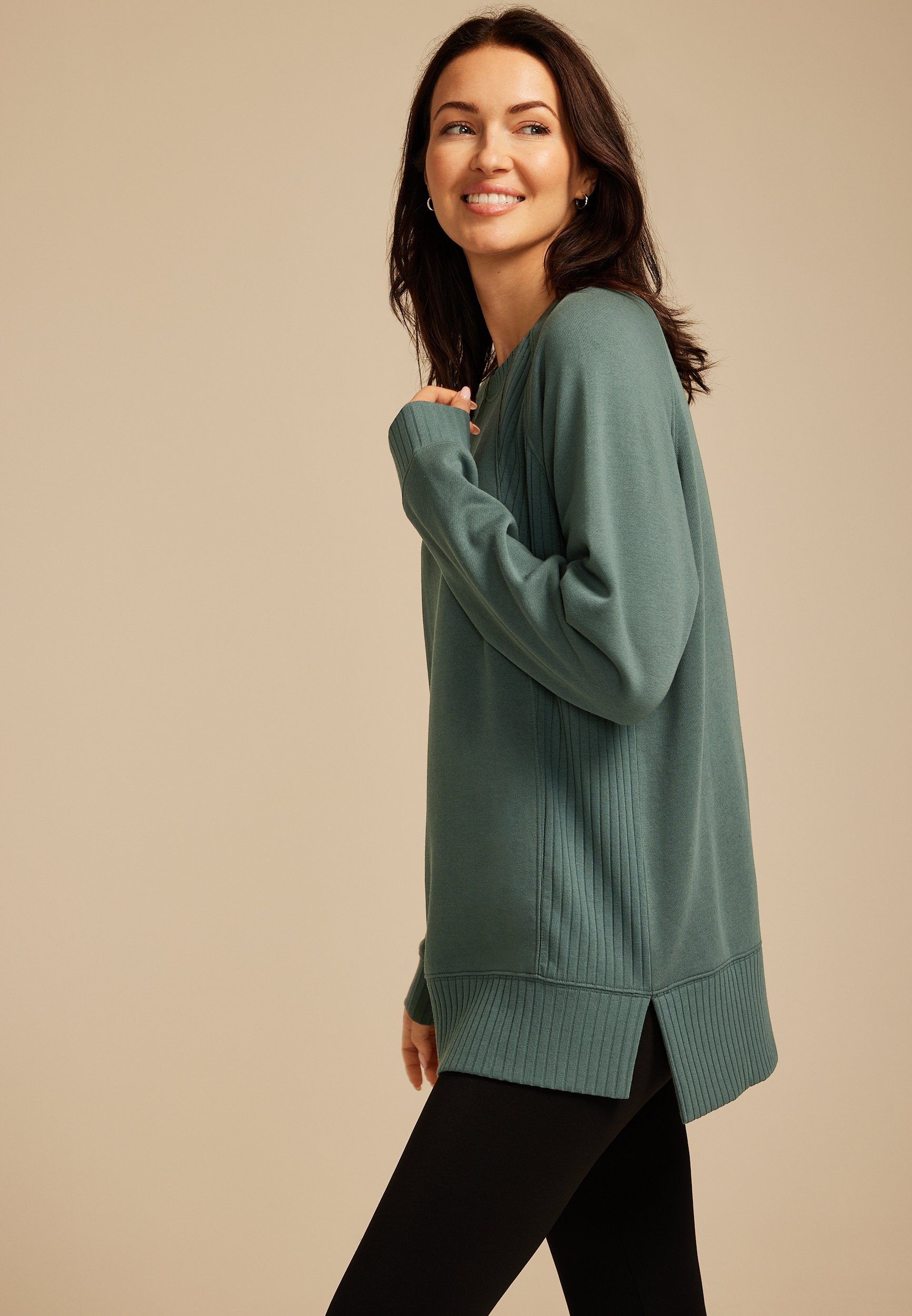 Plus Size Willowsoft Tunic Sweatshirt