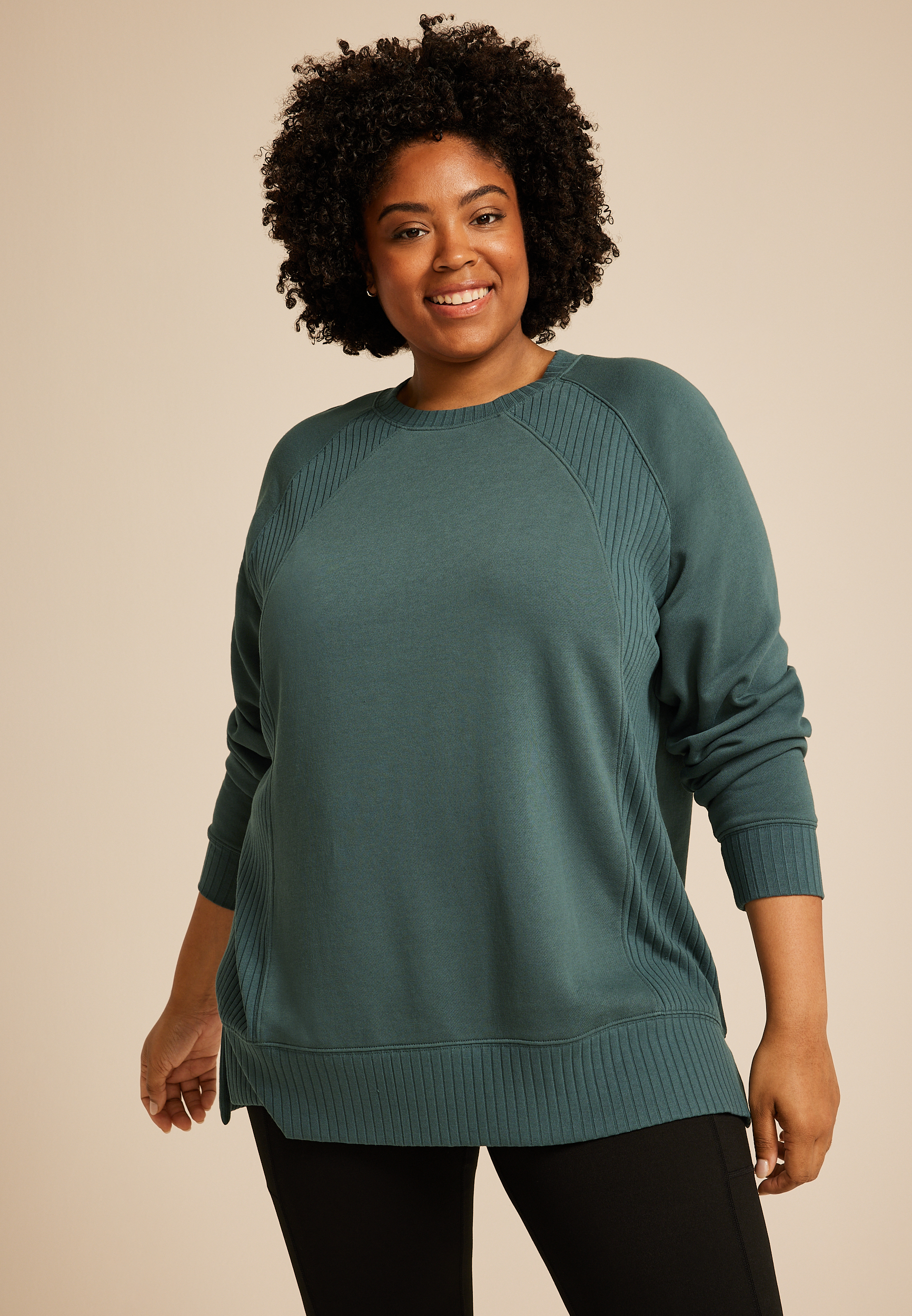 Plus Size Willowsoft Tunic Sweatshirt