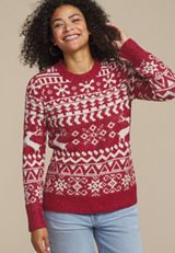 Cozier Than Cashmere Nordic Sweater, , small