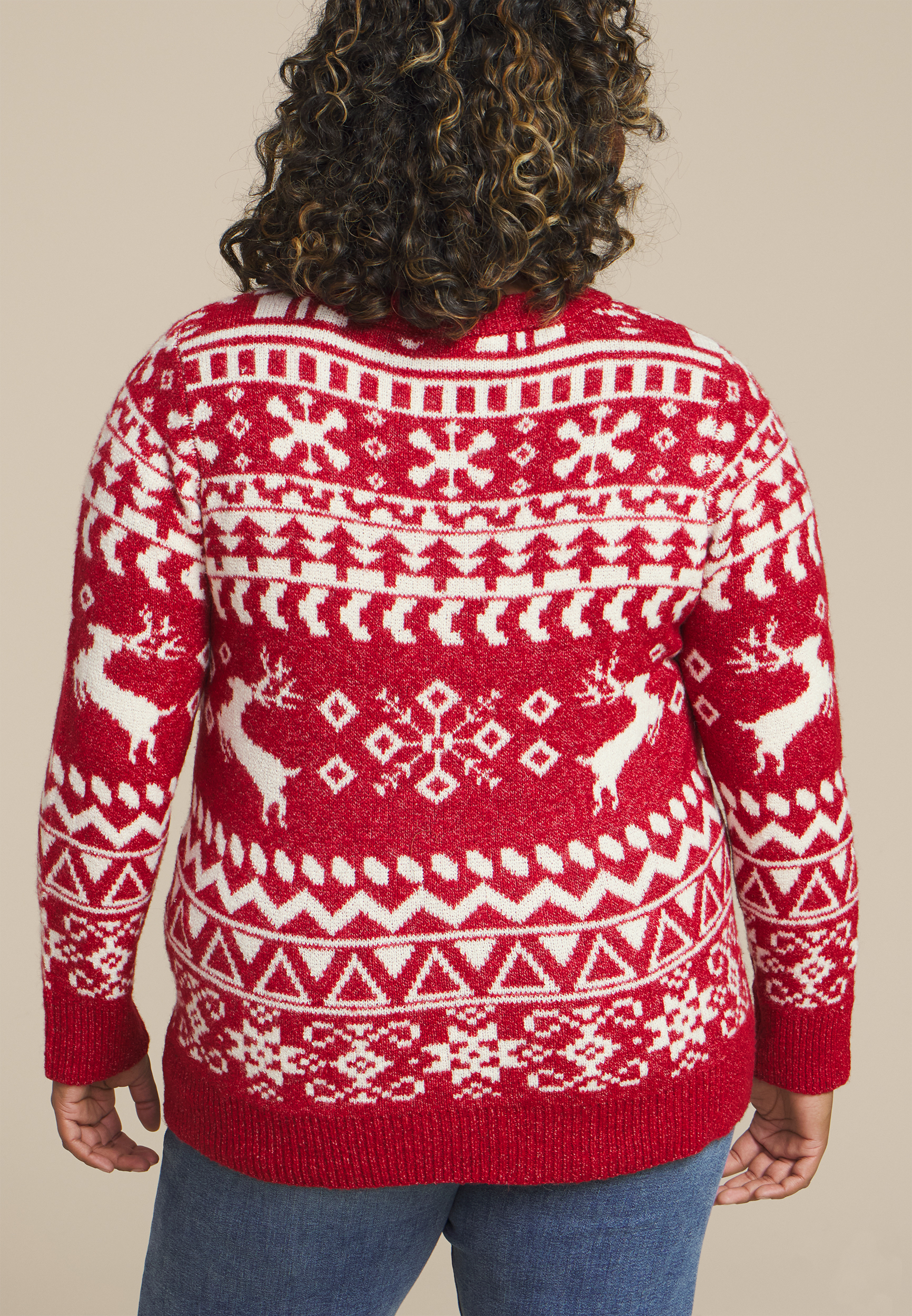 Plus Size Cozier Than Cashmere Nordic Sweater, , large