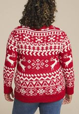 Plus Size Cozier Than Cashmere Nordic Sweater, , small