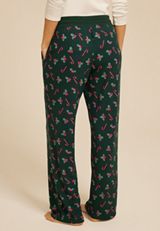 Hacci Candy Cane Wide Leg Pajama Pants, C3918, small