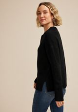 Knit Button Front Cardigan, C106, small