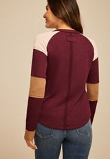 Colorblock Long Sleeve Tee, C830, small