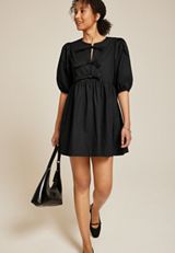 Band Of The Free Bubble Sleeve Mini Dress, , small