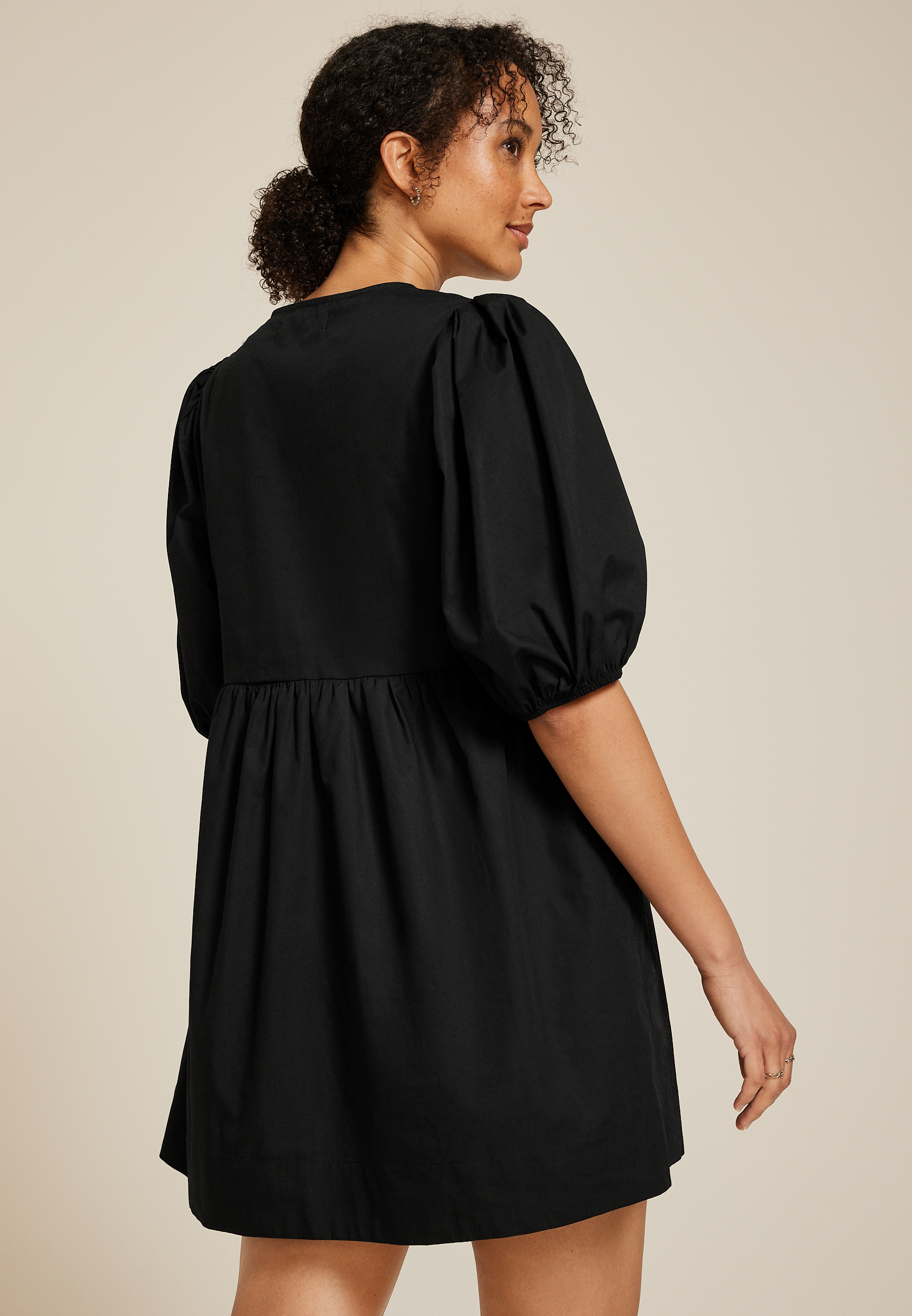 Band Of The Free Bubble Sleeve Mini Dress