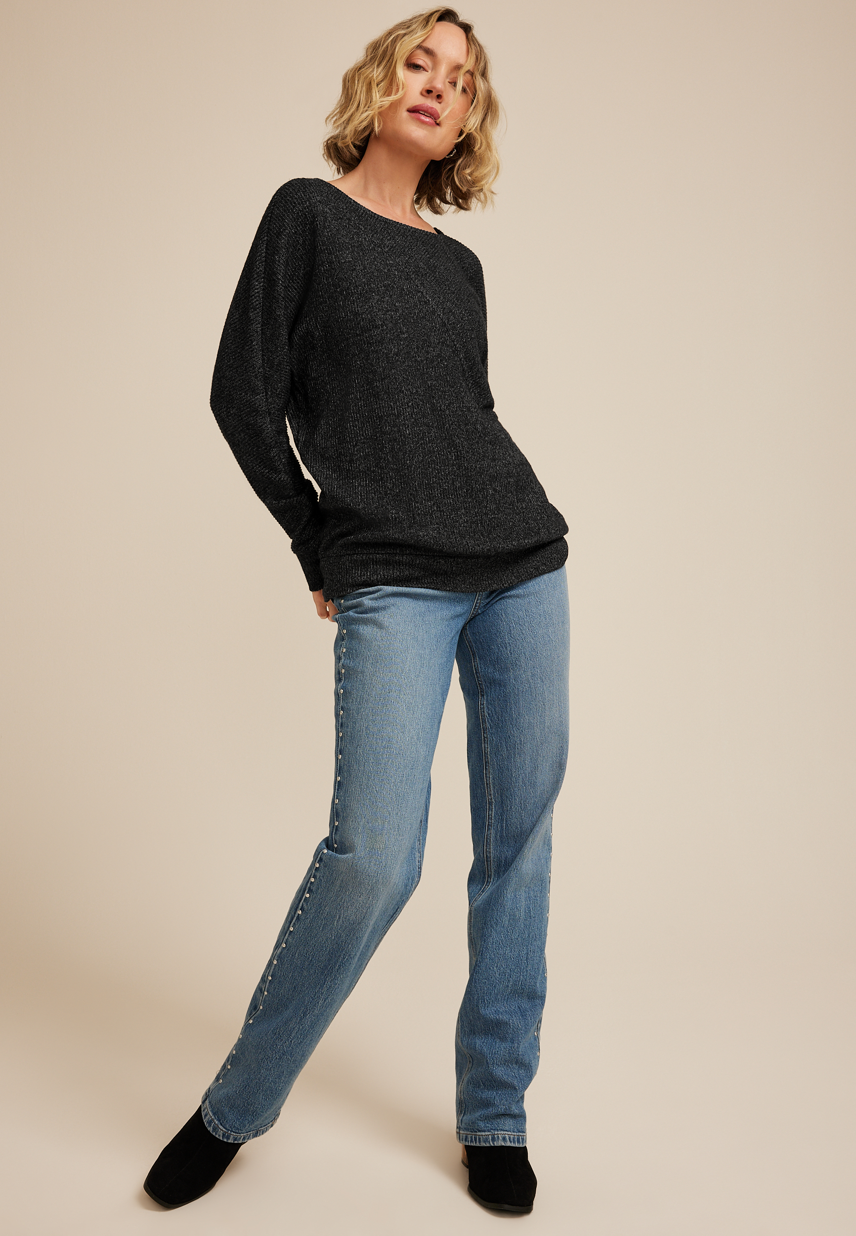 24/7 Dakota Diagonal Seam Long Sleeve Tee, C106, large