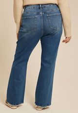 Plus Size Flying Monkey&trade; High Rise Frayed Hem Flare Jean, C3337, small
