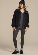 Sherpa Snap Button Front Jacket, , small
