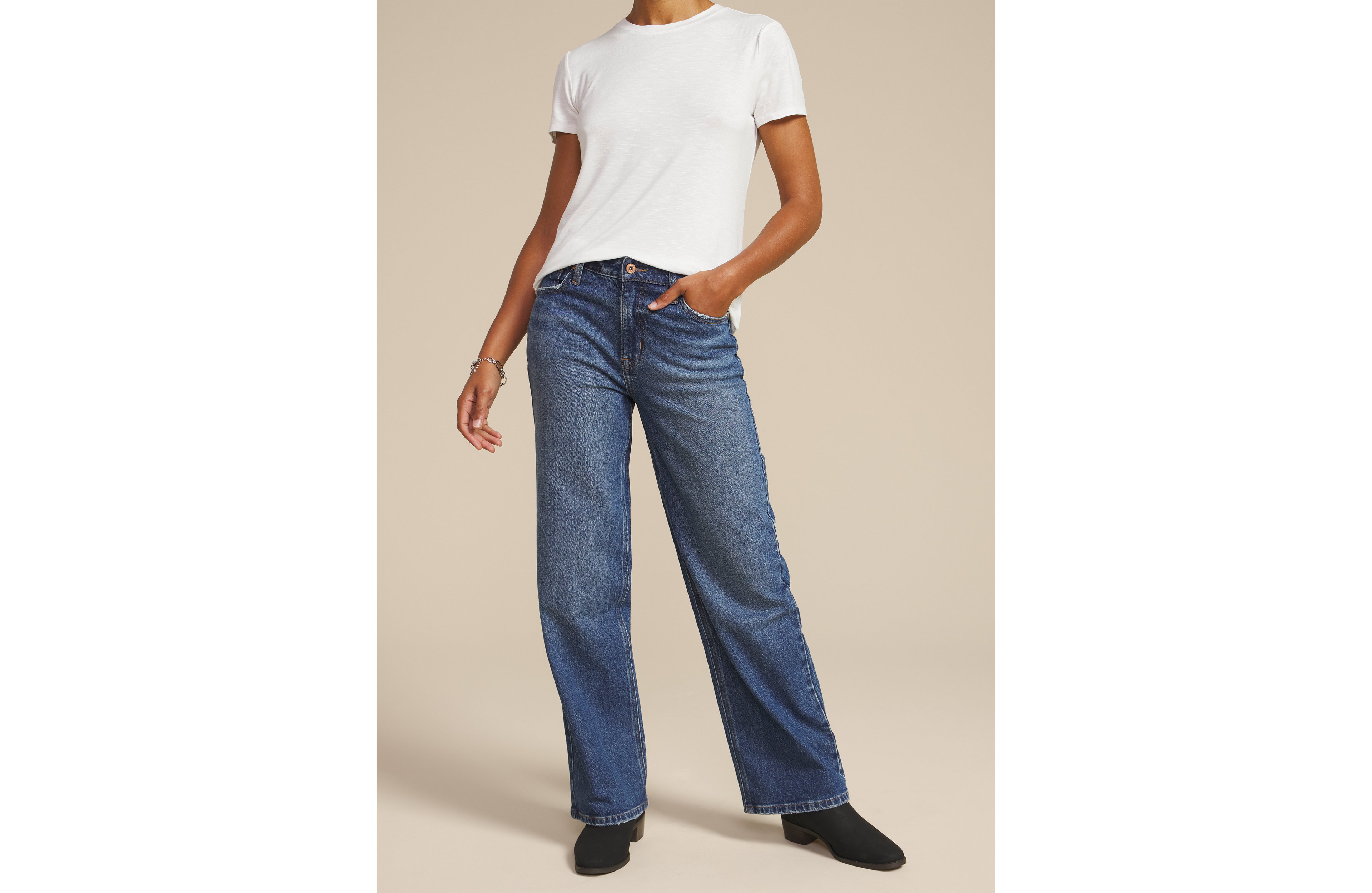 edgely™ Dark High Rise Wide Leg Jean