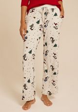 Hacci Snoopy And Woodstock Wide Leg Pajama Pants, C2823, small