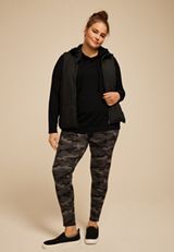 Plus Size Brushed Solid Hoodie, C106, small