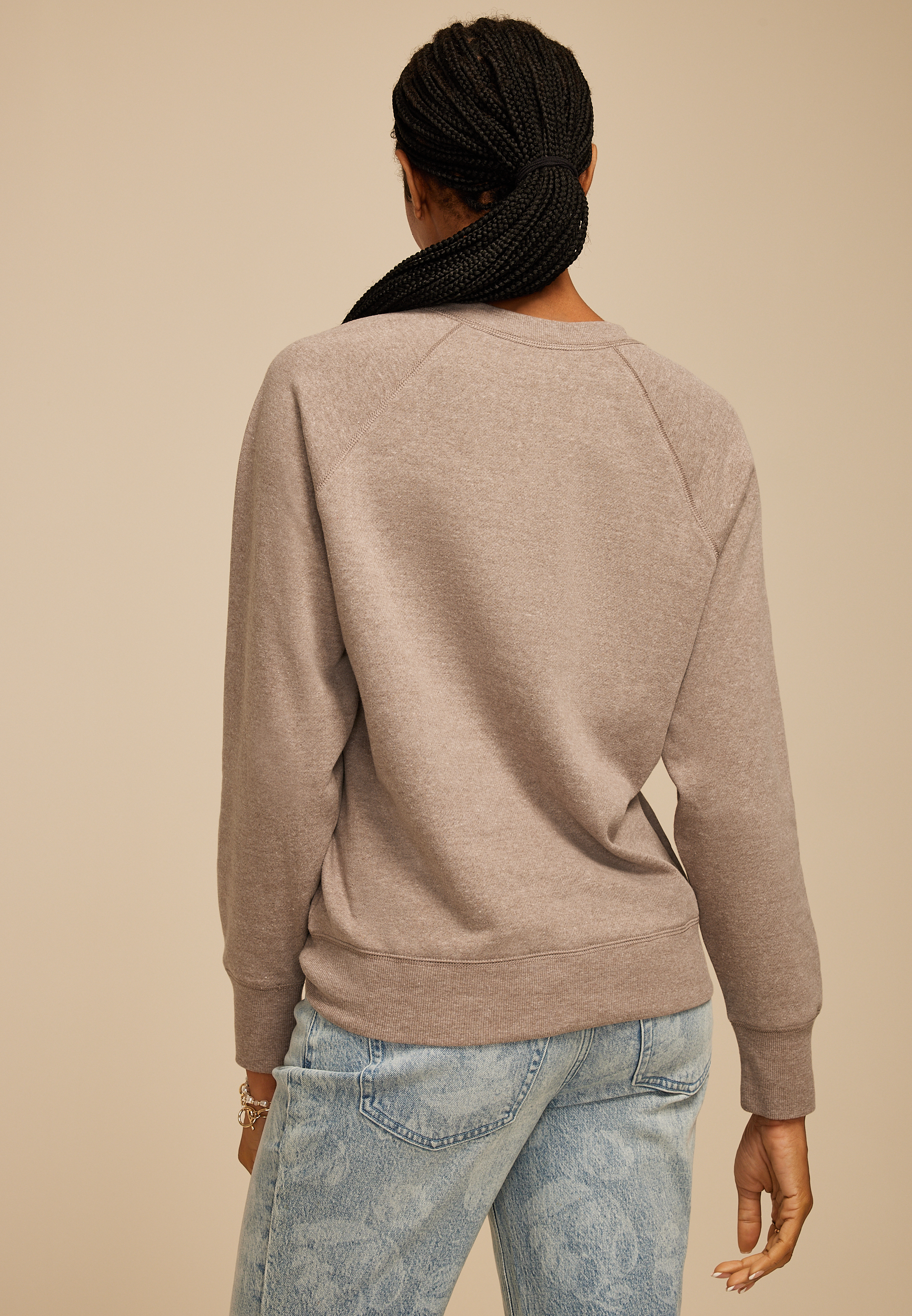 Faith Embroidered Relaxed Sweatshirt, C211, large