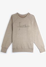 Faith Embroidered Relaxed Sweatshirt, C211, small