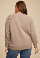 Plus Size Faith Embroidered Relaxed Sweatshirt, C211, small