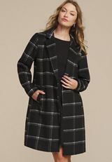 Windowpane One Button Dress Coat, C1756, small