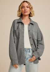 Quilted Shacket, C2820, small