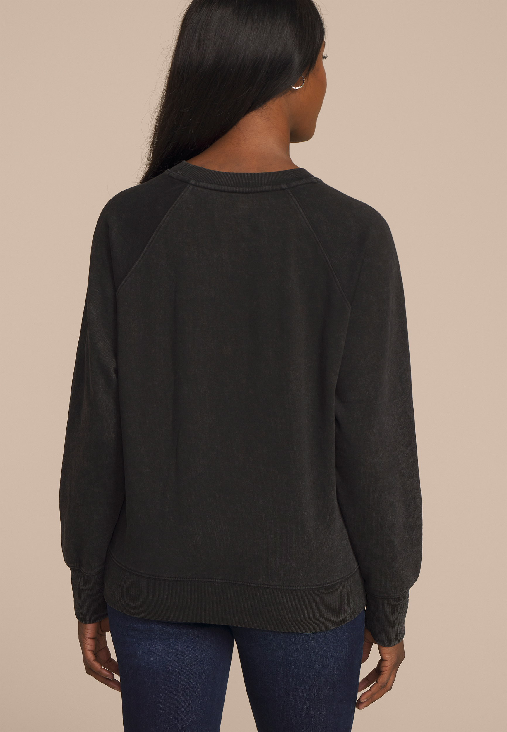Wicked Relaxed Fit Sweatshirt, BLACK, large