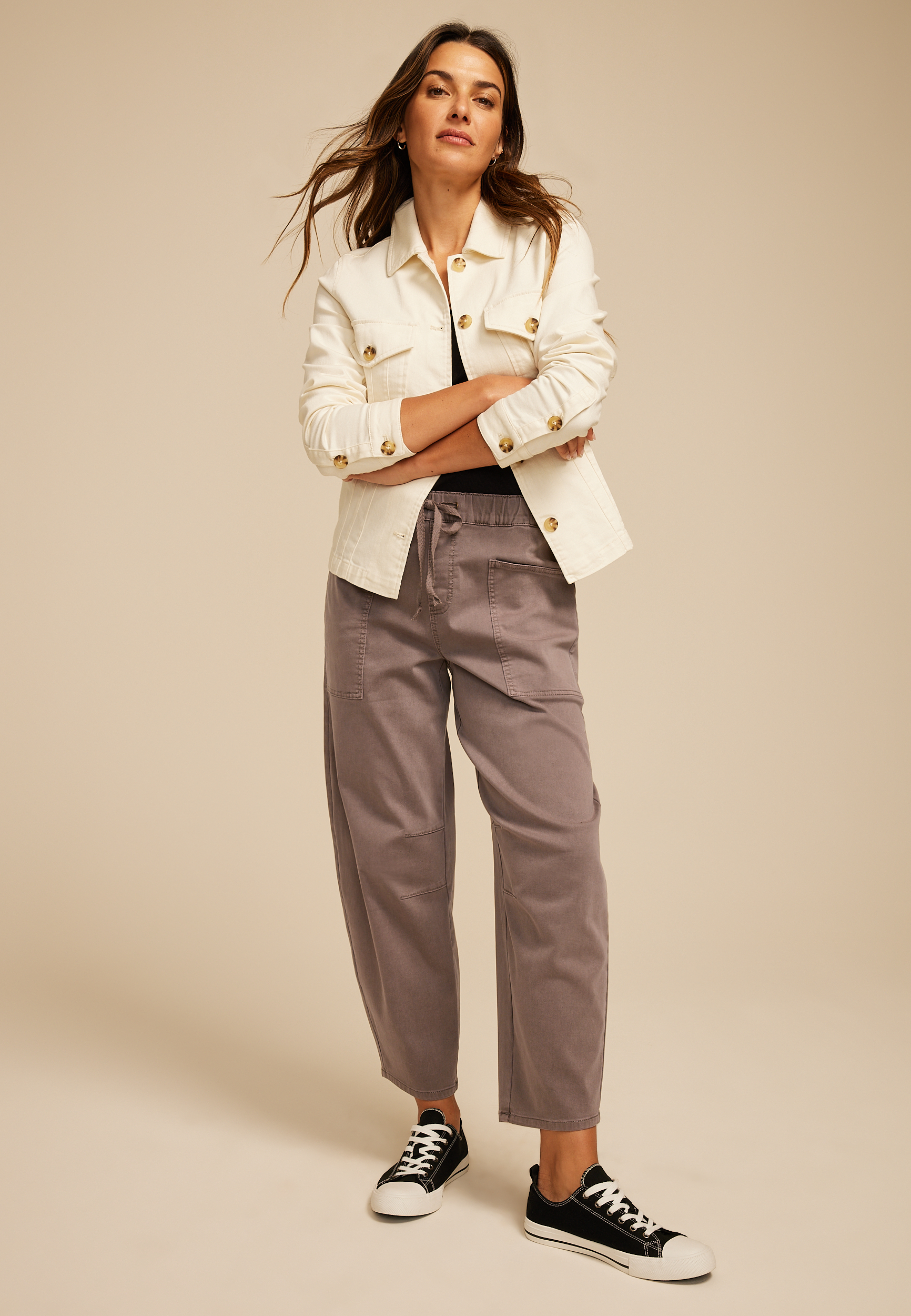 Barrel Leg Weekender Pant