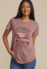 Life Is Better In The Woods Classic Fit Graphic Tee, C9247, small