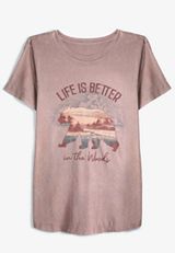Life Is Better In The Woods Classic Fit Graphic Tee, C9247, small