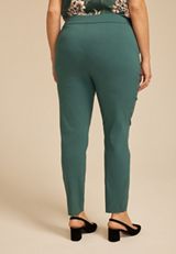 Plus Size Bengaline High Rise Skinny Pant, OPERA TEAL, small