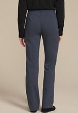 Faux Denim Bengaline Mid Rise Bootcut Pant, DENIM BLUE, small