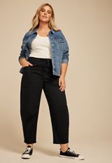 Plus Size Barrel Leg Weekender Pant, C106, small