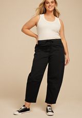 Plus Size Barrel Leg Weekender Pant, C106, small
