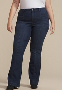 Plus Size Everflex™ Dark Mid Rise Flare Jean