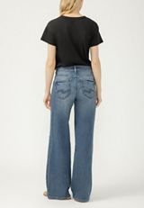 Silver Jeans Co.&reg; Suki Curvy Mid Rise Luxe Stretch Wide Leg Jean, C258, small