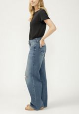 Silver Jeans Co.&reg; Suki Curvy Mid Rise Luxe Stretch Wide Leg Jean, C258, small