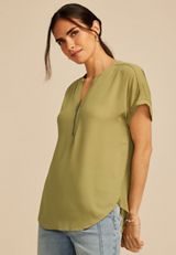 Geneva Short Sleeve Blouse, C1737, small
