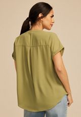 Geneva Short Sleeve Blouse, C1737, small