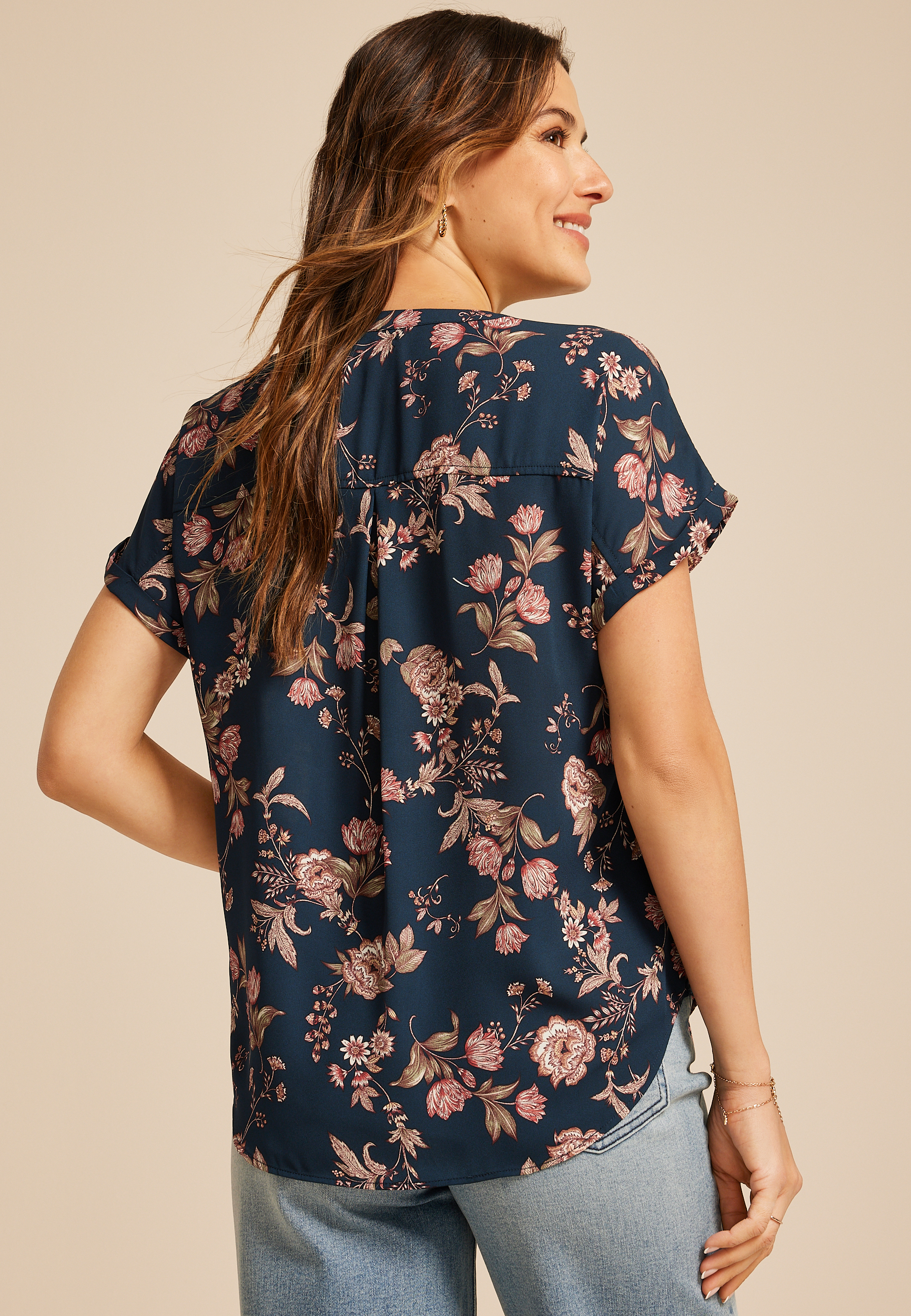 Geneva Short Sleeve Blouse, C1772, large