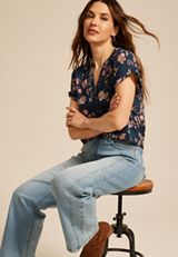 Geneva Short Sleeve Blouse, C1772, small