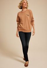 Choose Happy Relaxed Fit Sweatshirt, C520, small