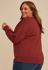 Plus Size Snoopy Trick Or Treat Relaxed Fit Sweatshirt, , small