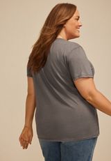 Plus Size Probably Late For Something Oversized Fit Graphic Tee, C829, small