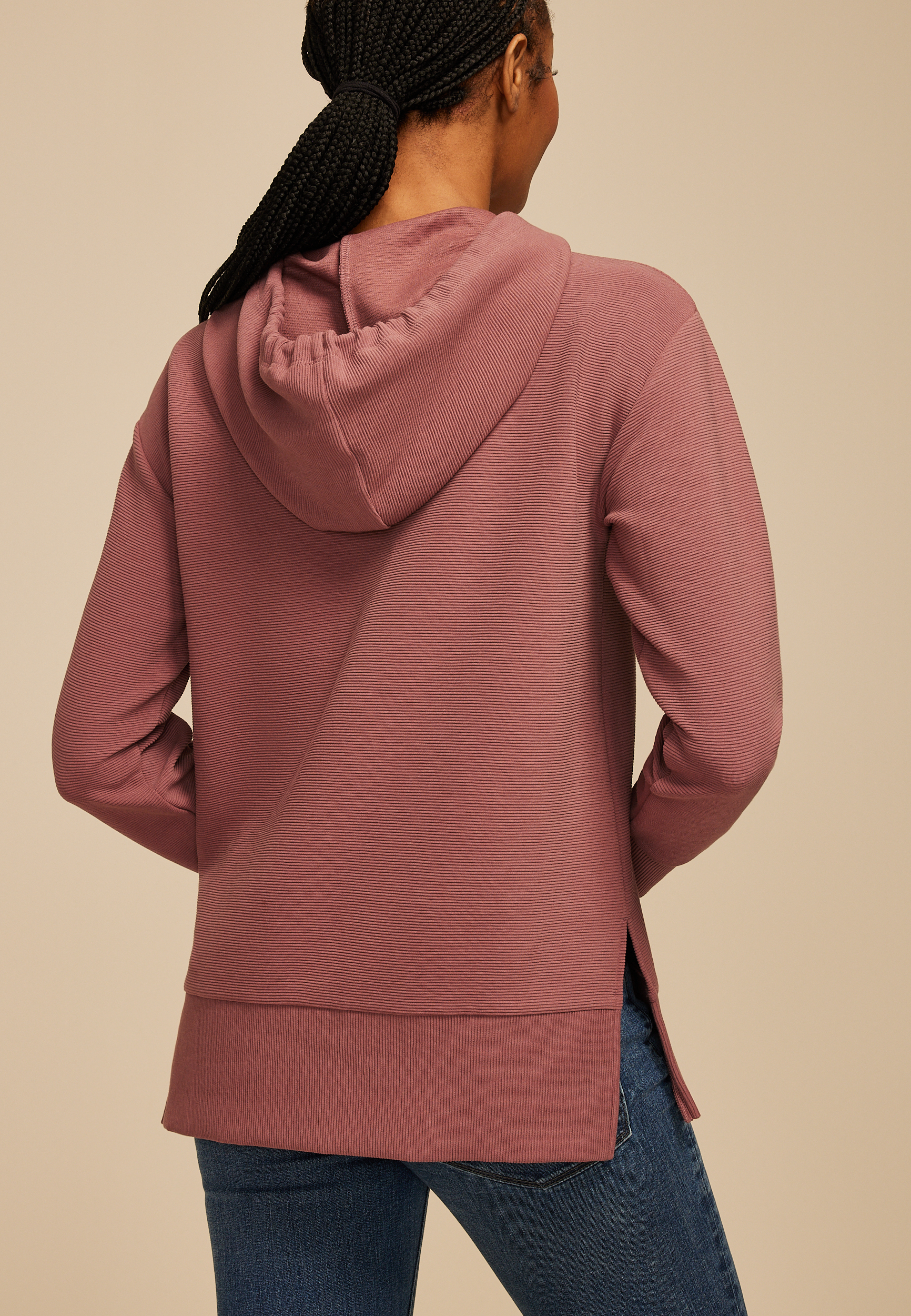 Ottoman Hoodie, ROSE BROWN, large