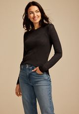 Floral Jacquard Mesh Top, C106, small