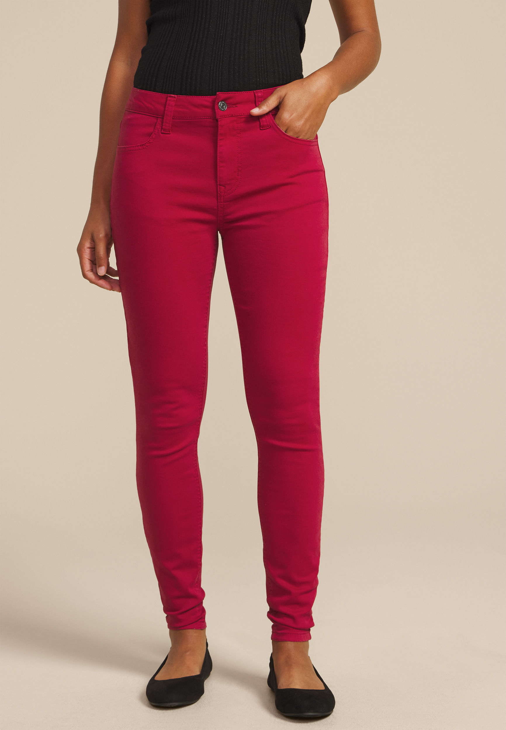 m jeans by maurices™ High Rise Color Jegging