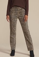 m jeans by maurices&trade; High Rise Leopard Straight Jean, C542, small
