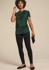24/7 Kennedy Floral Crew Neck Tee, C3918, small
