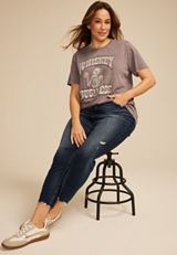 Plus Size Whiskey Business Oversized Fit Graphic Tee, , small